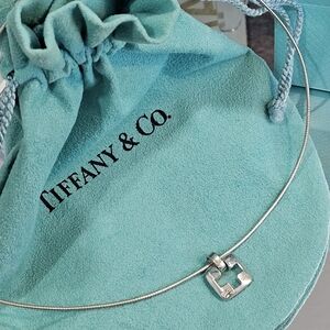 ✝️Tiffany & Co. Cutout Stencil Cross Sterling Silver 925 Pendant Necklace ⛪️